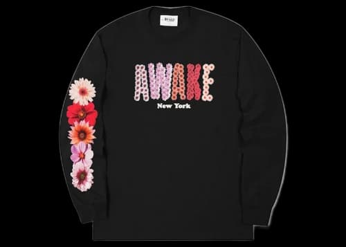 Awake Bloom L/S T-shirt Black