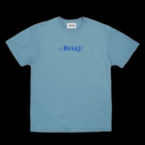 Awake Classic Logo Tee Washed Blue