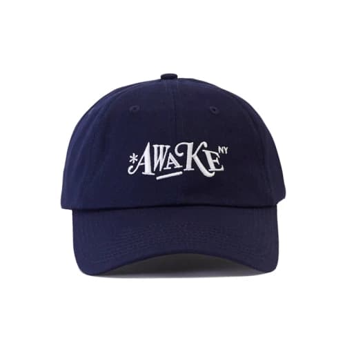 Awake Distorted Logo Dad Cap Navy