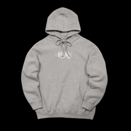 Awake Distorted Logo Hoodie Heather Grey