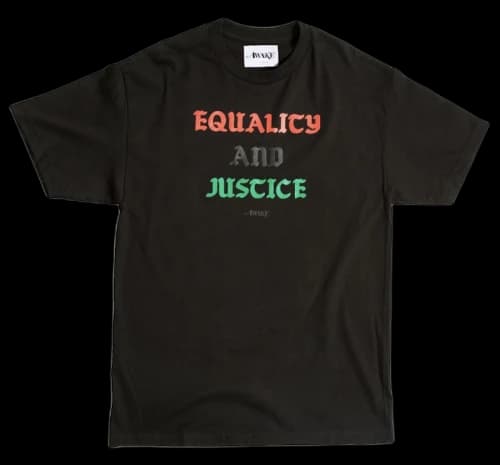 Awake Equality and Justice Tee Black