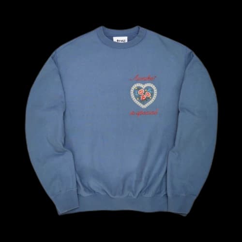 Awake Is Special Crewneck Sweatshirt Steel Blue