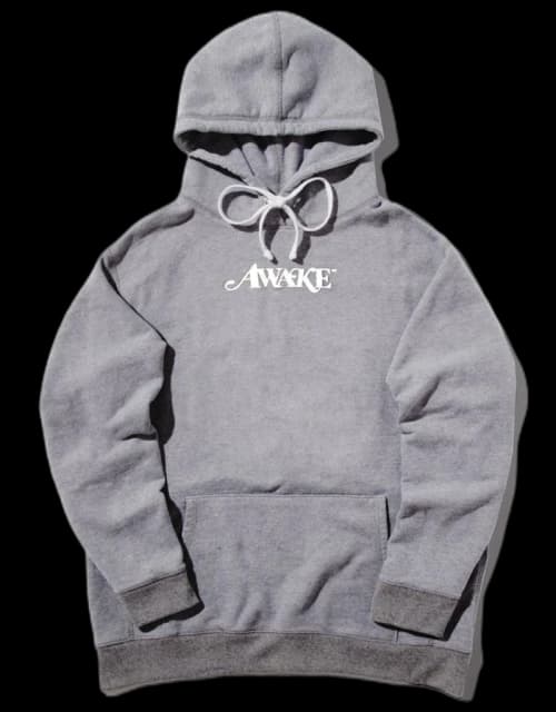 Awake Metallic Foil Logo Hoodie Gray