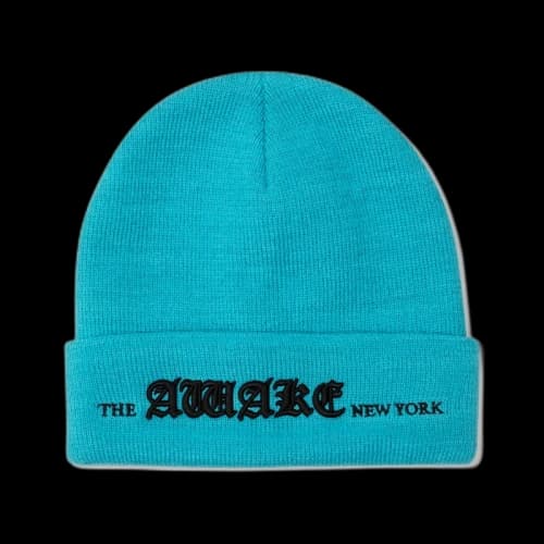 Awake Old English Logo Beanie Teal