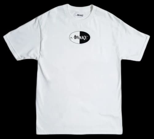 Awake Split Logo Tee White