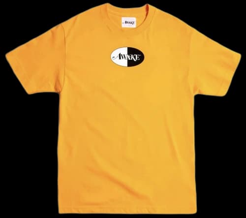 Awake Split Logo Tee Yellow