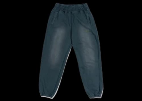 Awake Sunbleached Logo Sweatpants Blue