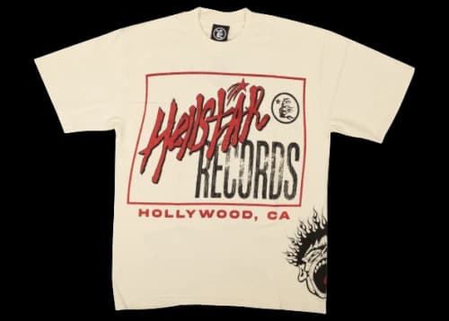 Hellstar Records T-shirt Off-White