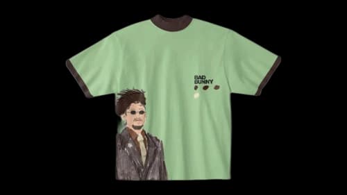 Bad Bunny DTMF Pava T-shirt Green