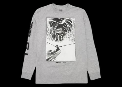 BAIT x Attack On Titan King Reiss L/S Tee Gray
