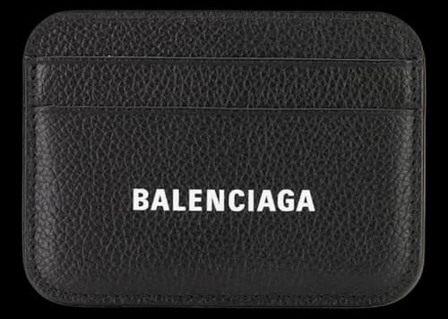 Balenciaga Cash Logo Card Holder Black/White