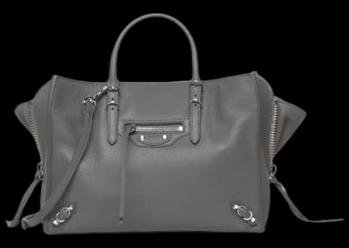 Balenciaga Papier A6 Zip Around Metal Grey