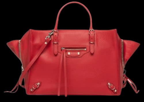 Balenciaga Papier A6 Zip Around Rouge Tango