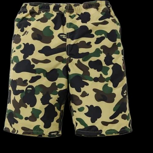 BAPE 1st Camo Beach Shorts (SS20) Yellow