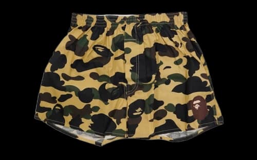 BAPE 1st Camo Boxers Yellow