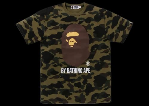 BAPE 1st Camo By Bathing Ape Tee Green