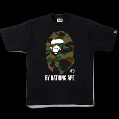 BAPE 1st Camo by Bathing Tee Black/Green