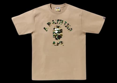 BAPE 1st Camo College Tee (SS24) Beige/Yellow