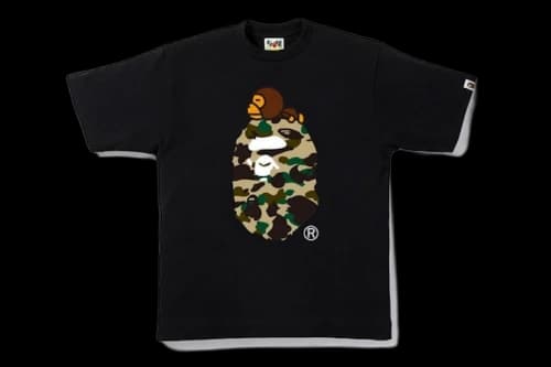 BAPE 1st Camo Milo On Big Ape Tee Black