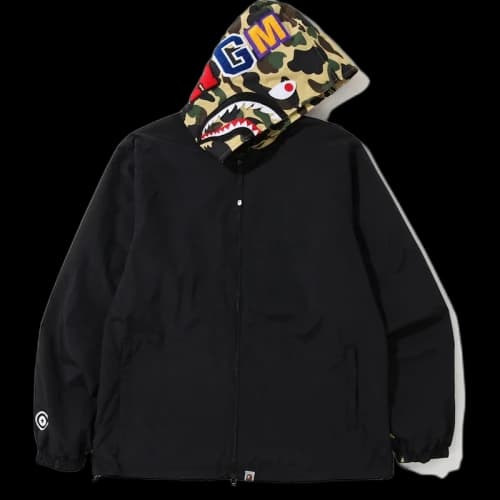 BAPE 1st Camo Shark Hoodie Jacket (FW19) Yellow