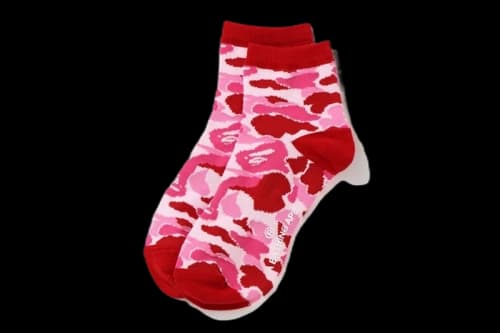 BAPE ABC Camo Ankle Socks (SS20) Pink