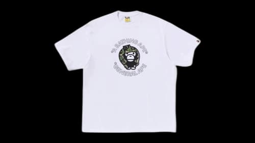 BAPE ABC Camo Baby Milo Relaxed Fit Tee White