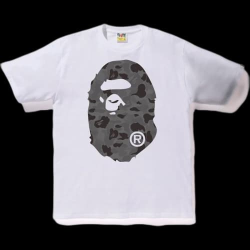 BAPE ABC Camo Big Ape Head Tee White/Black