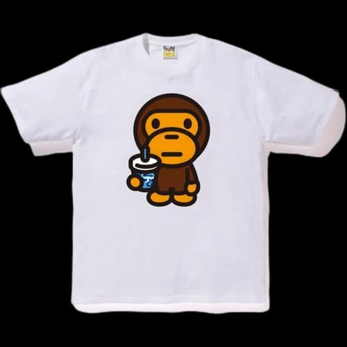 BAPE ABC Milo Juice Summer Tee White/Blue