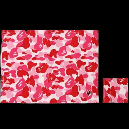 BAPE ABC Placemat and Coaster Pink