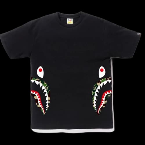 BAPE ABC Side Shark Tee Black/Green