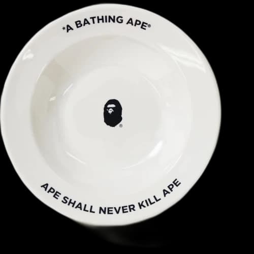 BAPE Ape Head Plate White