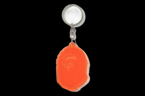 BAPE Ape Head Reflective Keychain Orange
