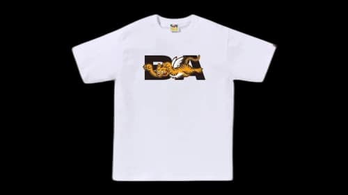 BAPE Ba Flying Tiger Tee White