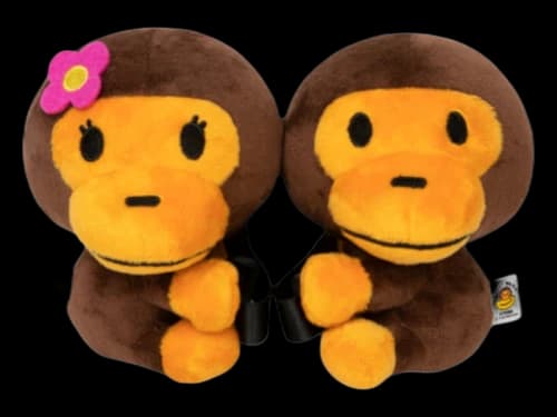 BAPE Baby Milo Curtain Tie Brown