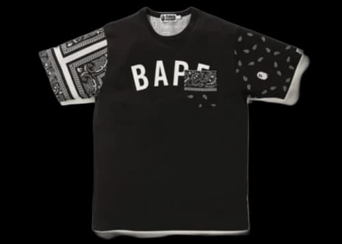 BAPE Bandana Print Tee Black