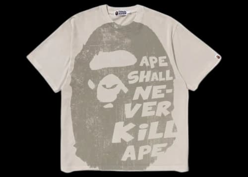 BAPE Big Ape Head Tee Ivory/Ivory