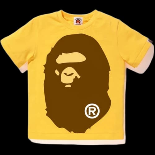 BAPE Big Ape Head Tee Tee (Kids) Yellow