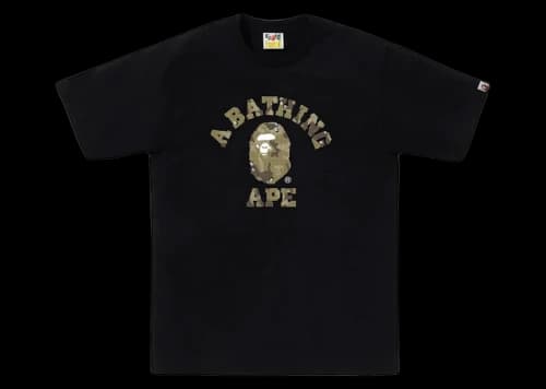 BAPE Bitmap College Tee Black