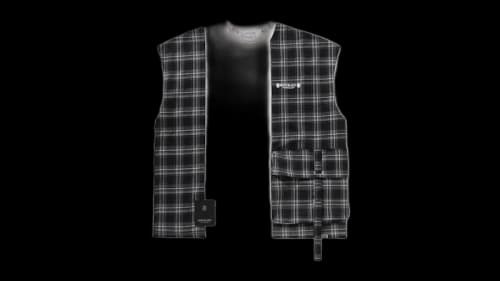 BAPE Black Checker Patchwork Tee White