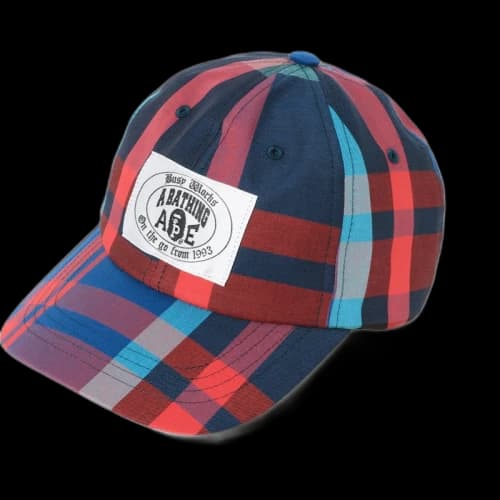 BAPE Check Panel Cap Navy