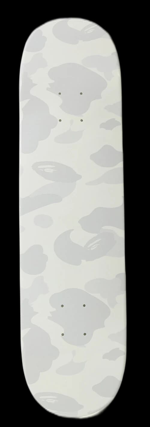 BAPE City Camo Skateboard Deck White