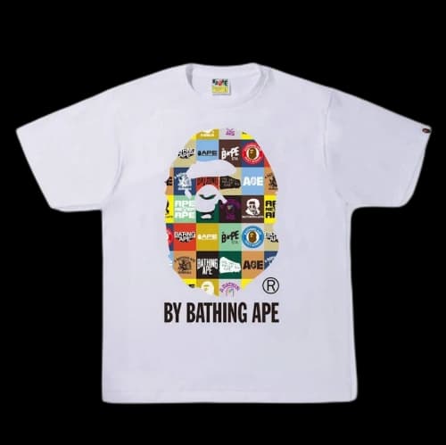 BAPE Classic Logo Ape Head Tee White