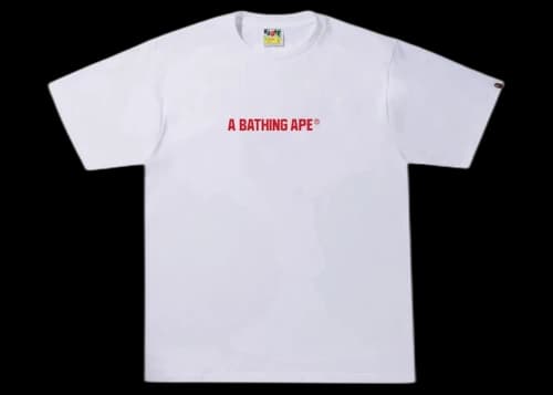 BAPE Color Camo BAPE Busy Works Tee White/Red