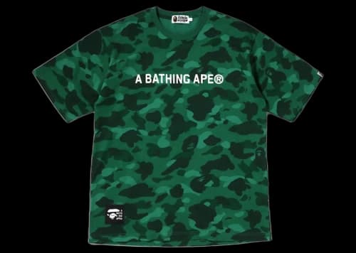 BAPE Color Camo Bathing Ape Relaxed Fit Tee Green