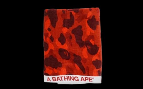 BAPE Color Camo Beach Towel Red