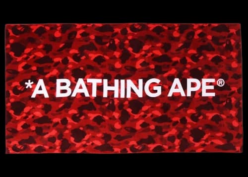 BAPE Color Camo Beach Towel (SS22) Red
