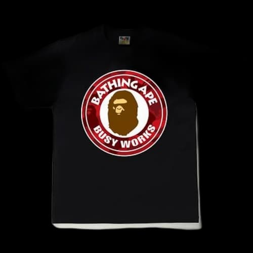 BAPE Color Camo Busy Works T-Shirt (SS20) Black/Red