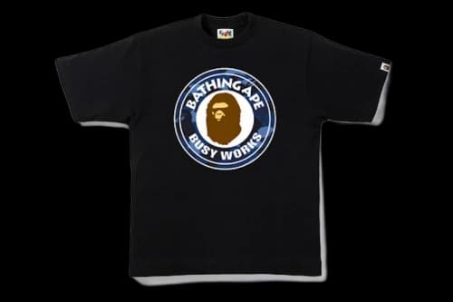 BAPE Color Camo Busy Works Tee Black/Blue