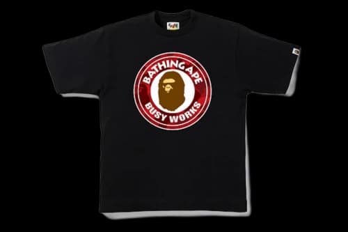 BAPE Color Camo Busy Works Tee Black/Red