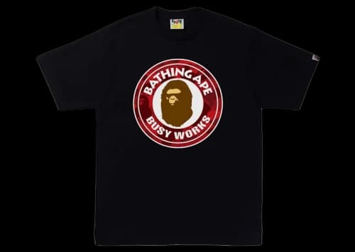 BAPE Color Camo Busy Works Tee (SS22) Black/Red